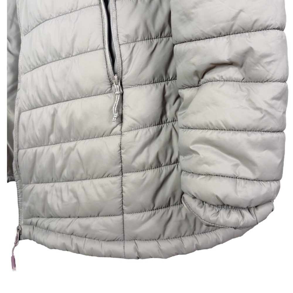 Eddie Bauer Taupe Puffer Coat sz S * Neutral Parka Packable Travel Jacket - Picture 10 of 13